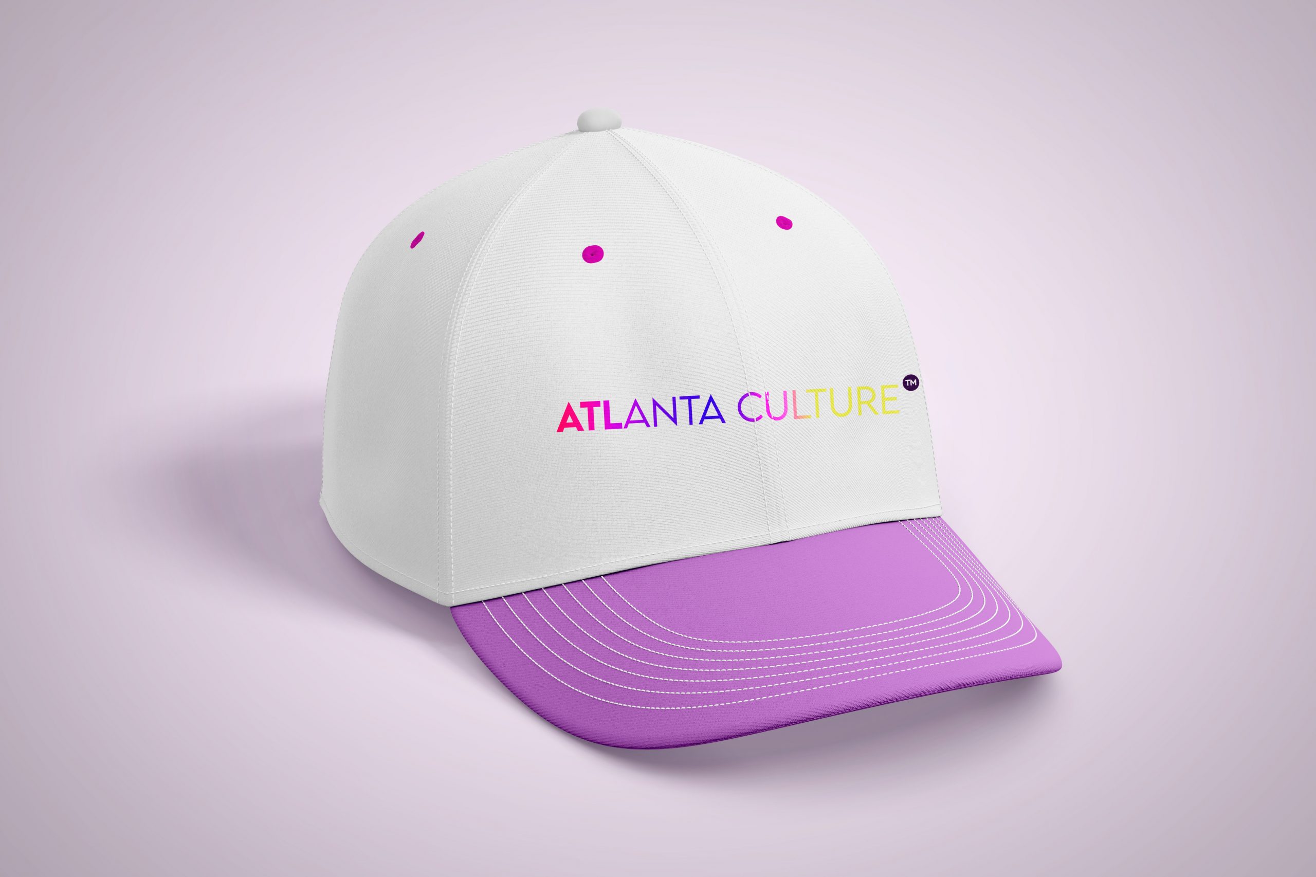 Purple Atlanta Culture Cap